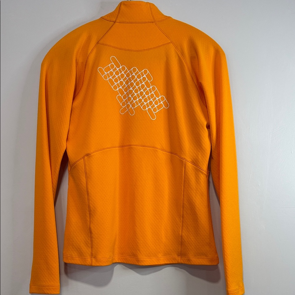 ANNIKA Cutter & Buck Women's Bright Orange Quarter-Zip Long Sleeve - Picture 5 of 9